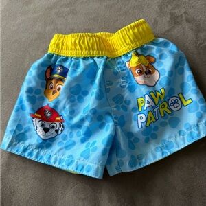 PAW Patrol Blue & Yellow Kids Swim Trunks 3-6 months